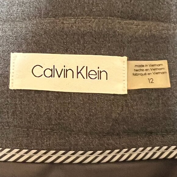 Calvin Klein Grey Pencil Skirt Womens Size 12 - Picture 10 of 12
